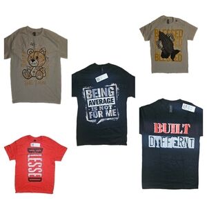 Gildan Graphic Short Sleeve T-Shirt - 5 Pack, Size S